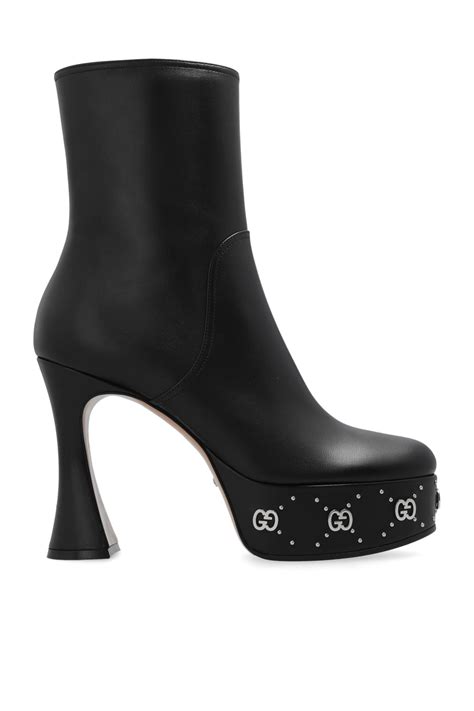 gucci tie up boots|gucci platform boots.